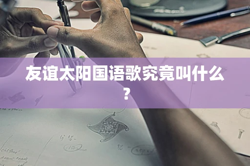 友谊太阳国语歌究竟叫什么？