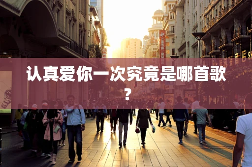认真爱你一次究竟是哪首歌？