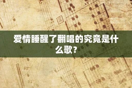 爱情睡醒了翻唱的究竟是什么歌？