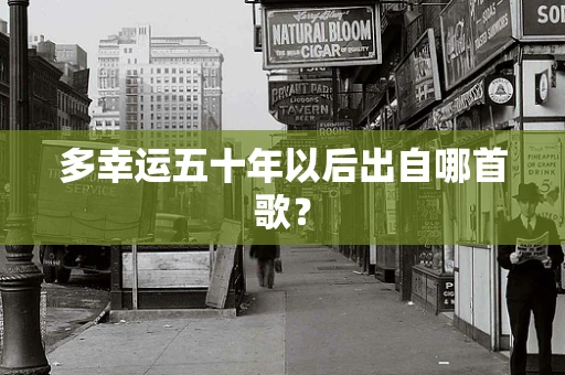 多幸运五十年以后出自哪首歌？