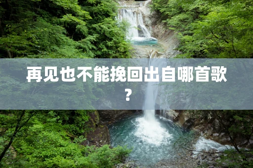 再见也不能挽回出自哪首歌？