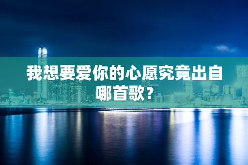 我想要爱你的心愿究竟出自哪首歌？