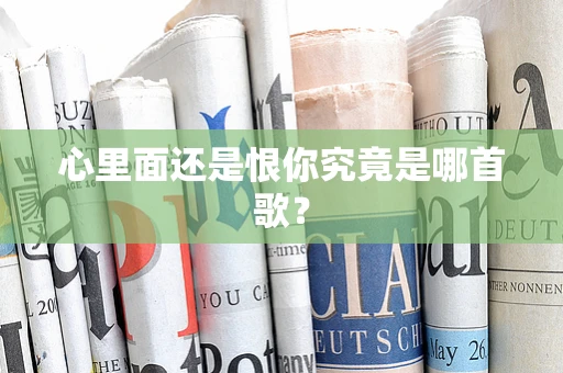 心里面还是恨你究竟是哪首歌？