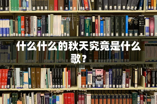 什么什么的秋天究竟是什么歌？