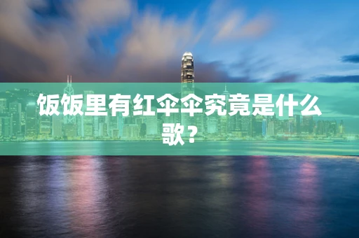 饭饭里有红伞伞究竟是什么歌？