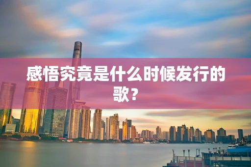 感悟究竟是什么时候发行的歌？