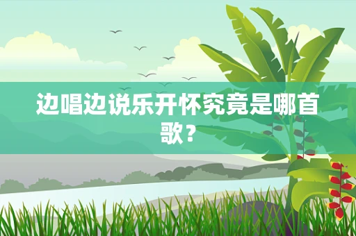 边唱边说乐开怀究竟是哪首歌？