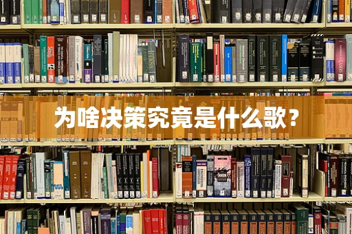 为啥决策究竟是什么歌？