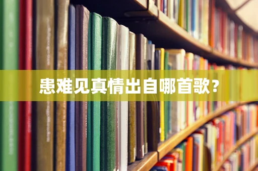 患难见真情出自哪首歌？
