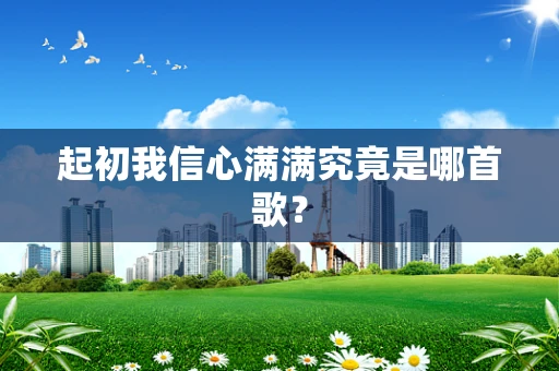 起初我信心满满究竟是哪首歌？