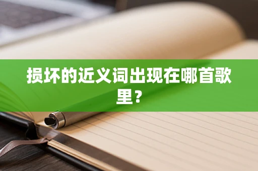 损坏的近义词出现在哪首歌里？