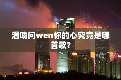 温吻问wen你的心究竟是哪首歌？
