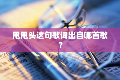 甩甩头这句歌词出自哪首歌？