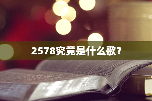 2578究竟是什么歌？