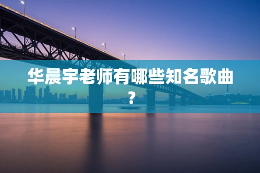 华晨宇老师有哪些知名歌曲？