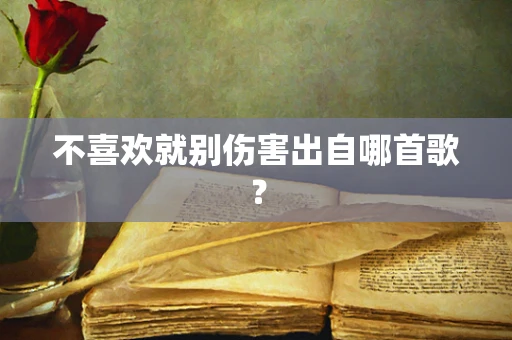不喜欢就别伤害出自哪首歌？