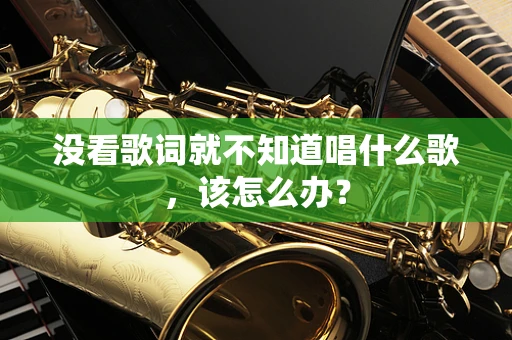 没看歌词就不知道唱什么歌，该怎么办？