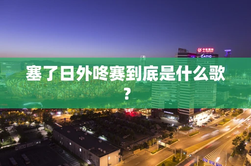 塞了日外咚赛到底是什么歌？