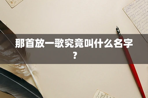 那首放一歌究竟叫什么名字？