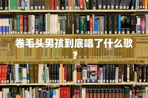 卷毛头男孩到底唱了什么歌？