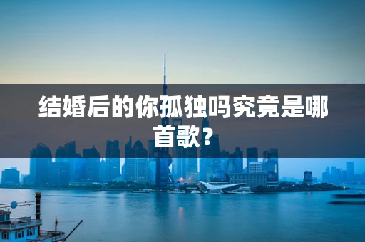 结婚后的你孤独吗究竟是哪首歌？