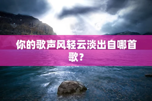 你的歌声风轻云淡出自哪首歌？