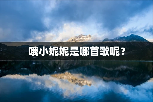 哦小妮妮是哪首歌呢？