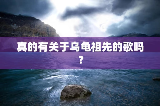 真的有关于乌龟祖先的歌吗？