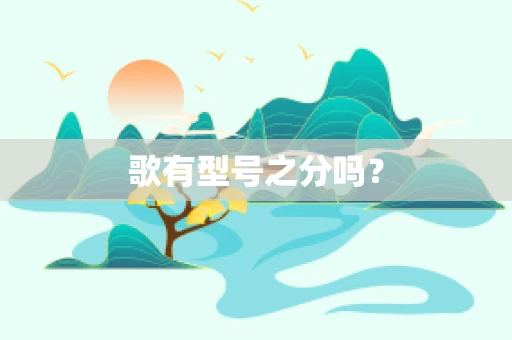 歌有型号之分吗？