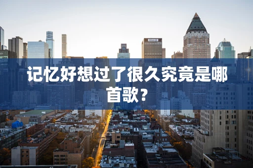 记忆好想过了很久究竟是哪首歌？