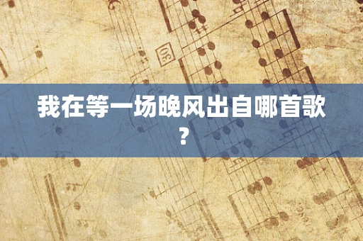 我在等一场晚风出自哪首歌？