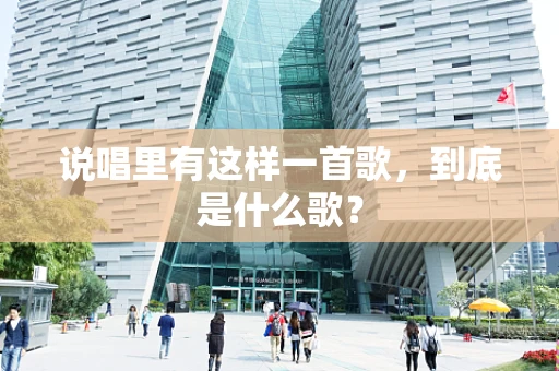 说唱里有这样一首歌，到底是什么歌？