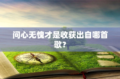问心无愧才是收获出自哪首歌？