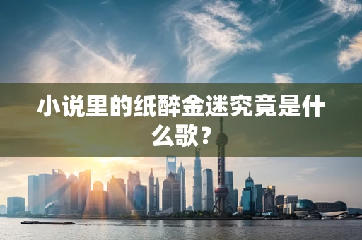 小说里的纸醉金迷究竟是什么歌？