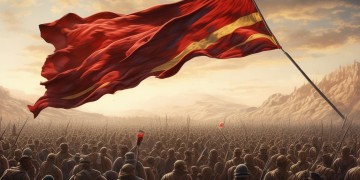 革命旗帜高高飘扬出自哪首歌？